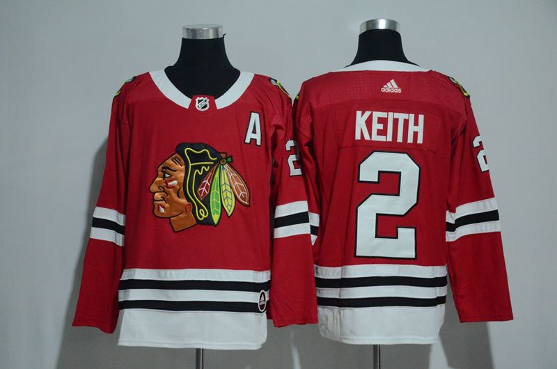 Men 2017 Chicago Blackhawks #2 Keith red Adidas jerseys->edmonton oilers->NHL Jersey